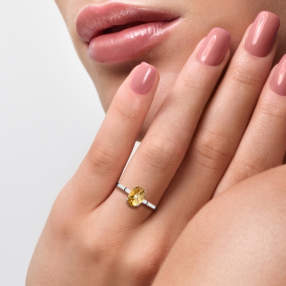 BRAZILIAN CITRINE 1.15ctw STERLING SILVER RING - Picture 4 of 6